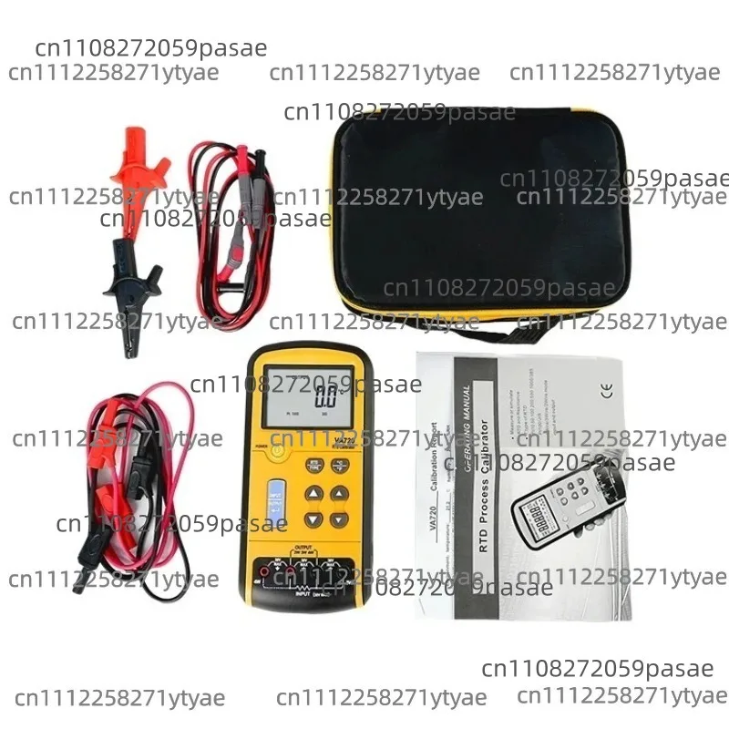 For VA720 RTD Calibrator Selectable 7 Types Temperature Resolution Calibration Meter Electronic Power Battery Use