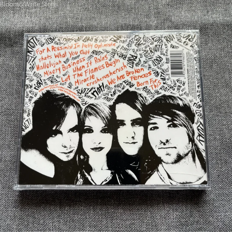 Riot! Music CD Classic Pop Punk Studio Album, Full Tracks Audiophile Record, New Sealed Music Disc for Collection & Gift