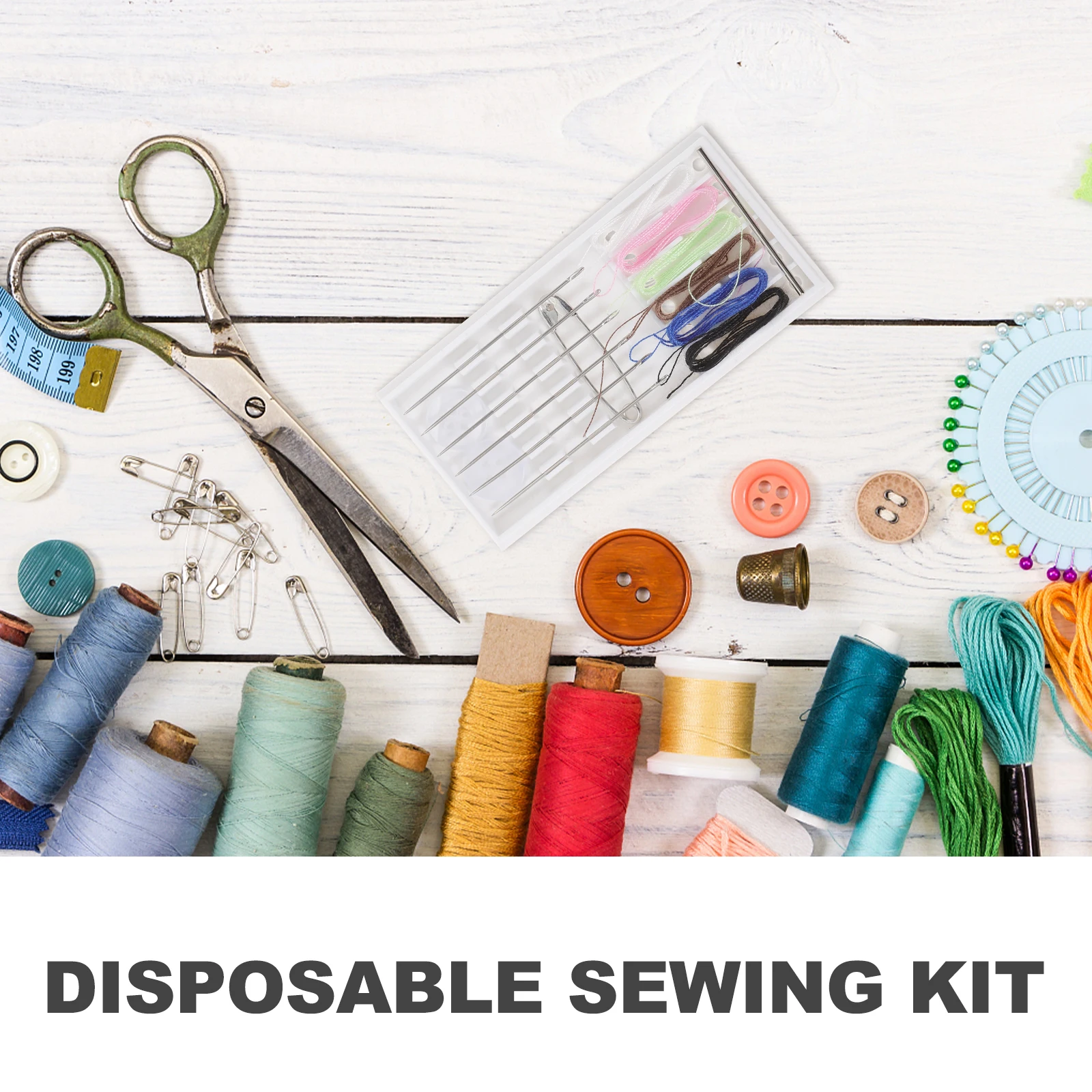 

10pcs Sewing Kit Needle Thread Pin Button Home Commercial Use Portable Embroidery Tools Gift For Mom Beginner Professional