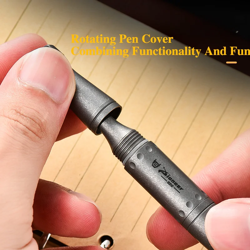 Titanium Alloy Tactical Pen, Personalized Metal Torpedo Signature Pen, Self-Defense Tactical Pen