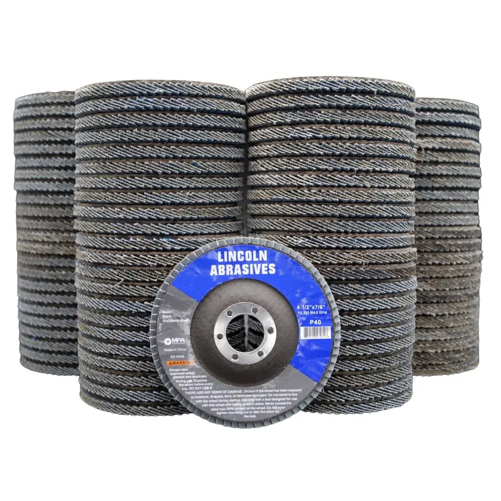 

40 Grit 4.5 x 7/8 Sanding Discs, 200-Pack