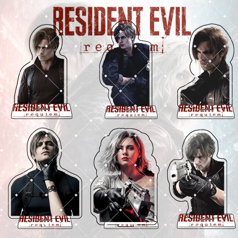 Game Resident Evil Requiem Acrylic Stand Keychain 10CM Leon