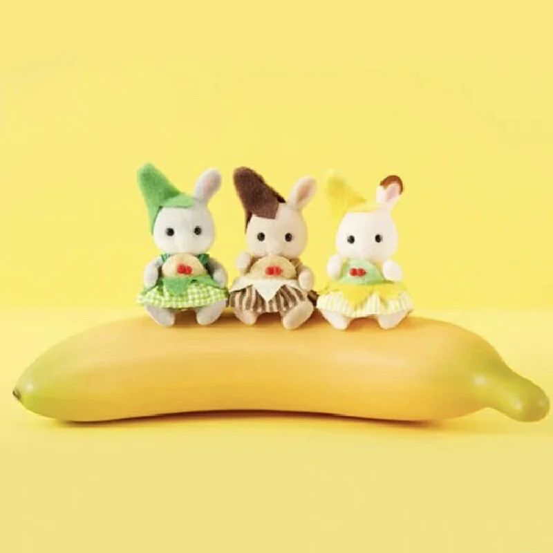 Authentic Senbei Family Anime Character Banana Costume Set Doll Room Decoration Collection Doll Birthday Gift Festival Gift