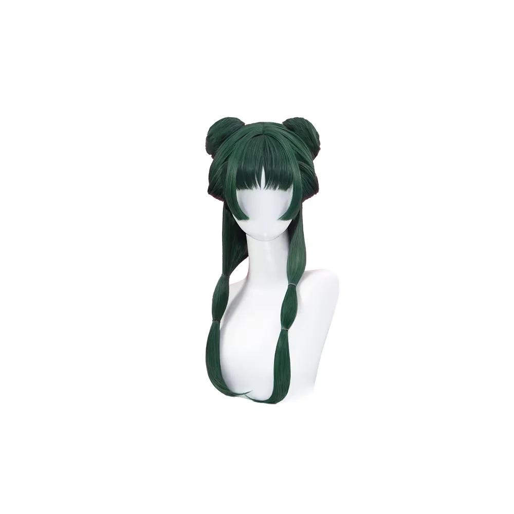 Wig Maomao Anime The Apothecary Diaries DokiDoki Rambut Panjang Hijau Kehitaman Lucu Wanita Cosplay Maomao Topi Wig Gratis