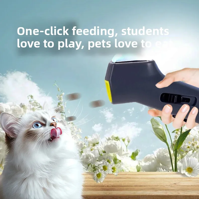 

Pet Feeding Snack Catapult for Outdoor Play, Press To Launch, for Cat and Dog Training