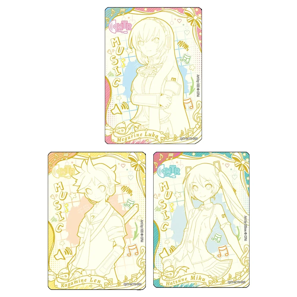 KAYOU Deusa História OU UR MTR Kagamine Len mekio Brilha as estrelas Brilho refrativo Meninos cartões colecionáveis presentes de feriado