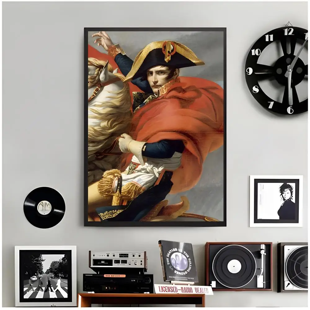 historical emperor N-Napoleon Bonaparte Poster Modern Wall Art Home Decor Living Room Decorative Print Unframed