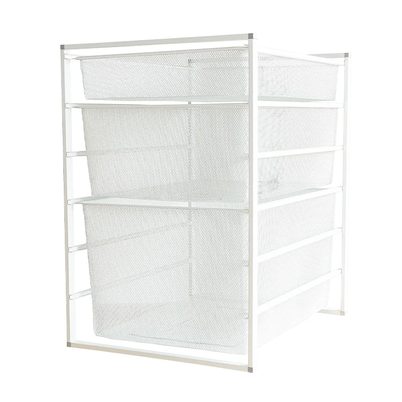 

Movable metal combined basket storage multi-layer