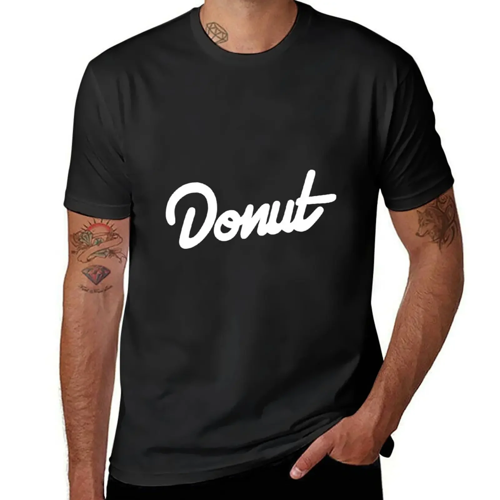 Donut Media m-erch Donut T-Shirt customs design your own oversized graphic tee anime figures oversized t shirt men