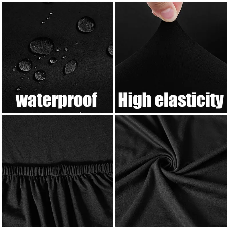 قطعة واحدة من غطاء كرسي المكتب المرن المقاوم للماء من حرير الحليب، قابل للإزالة يحافظ على كرسي المكتب نظيفًا ومرتبًا، أغطية كراسي مرنة