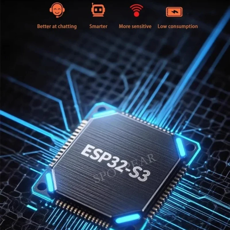 บอร์ดพัฒนา EchoEar ESP32 S3 AI Cat พร้อมจอ LCD 1.85 นิ้ว หุ่นยนต์สนทนาสัตว์เลี้ยงน่ารัก N32R16 ของขวัญวันเกิดแบบกำหนดเองได้