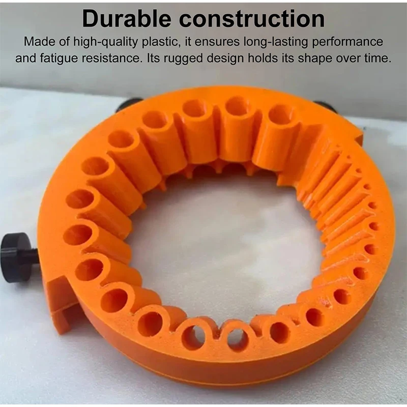 Anti-Stripping Angle Grinder Drill Bit Sharpener 2-13mm 20 Holes with Metal Thread Inserts Fit 115/125 Grinders Renew Old Bits view 5