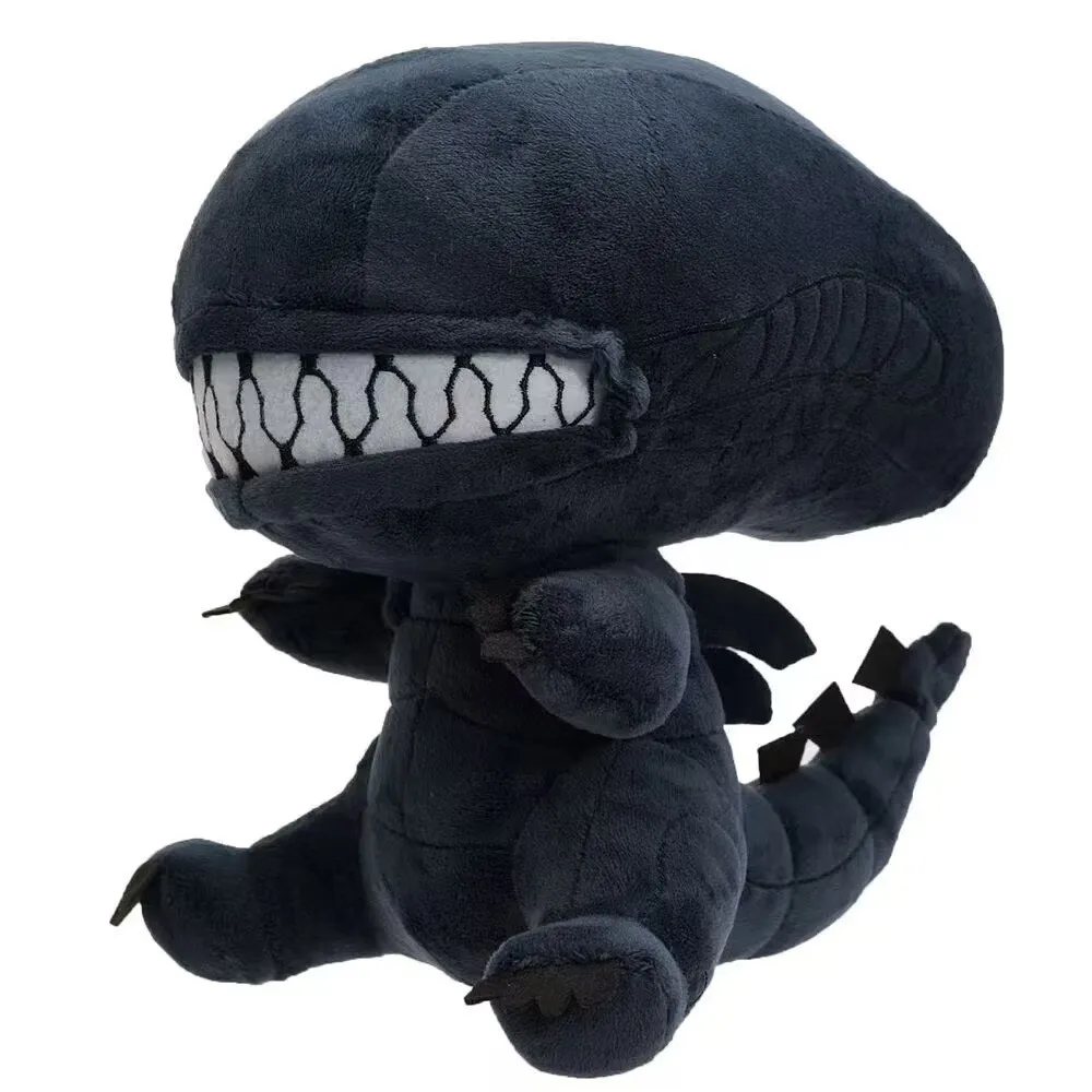 New Kawaii 25CM Alien Xenomorph Plush Toy Cartoon Soft Stuffed Cute Doll Plushie Holiday Gifts Kawaii Room Decoration Toys ﻿