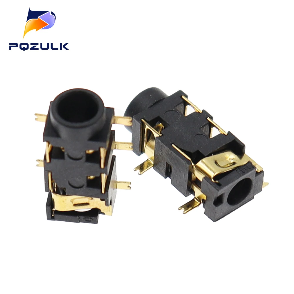 10PCS 3.5MM Headphone PJ-327A Gold-Plated Patch SMD Audio Earphones/Headphone Socket PJ327A