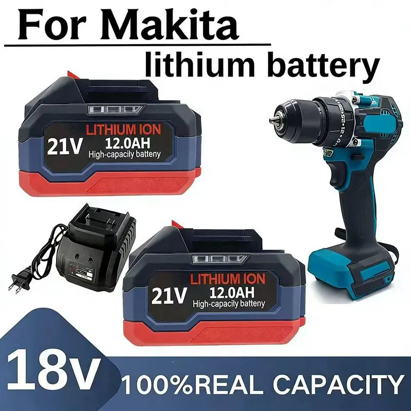 21V Lithium Battery 6.0Ah 9.0Ah 12.0AhCapacity Indicator Rec