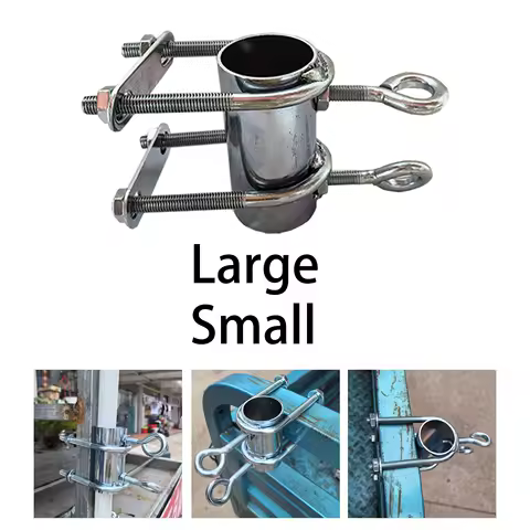 Balcony Parasol Holder Sturdy Deck Umbrella Stand Clamp Mount for Boats Chair Desk Dock Landscape Fence Tricycle Deck Railing