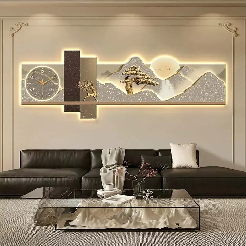 Home Decor Watch Decor Items Wall Clock Living Room Poster Pictures Wall Decoration Posters Decorative Painting Room Decoration
