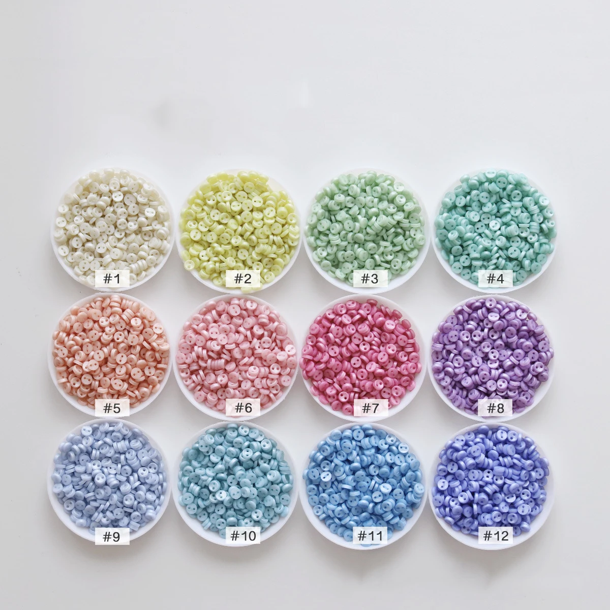 5mm Mini Buttons Round Pearl Color Buttons For Doll Clothing Sewing Accessories Scrapbooking DIY Craft Supplies Embellishments