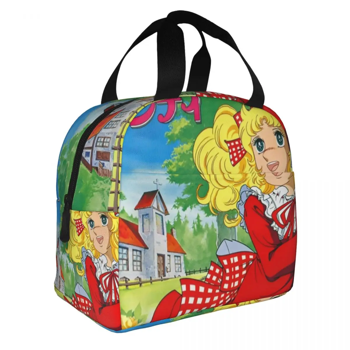 Candy Candy Thermal Insulated Lunch Bags Women Animated Anime Movies Portable Lunch Container School Travel Storage Food Box