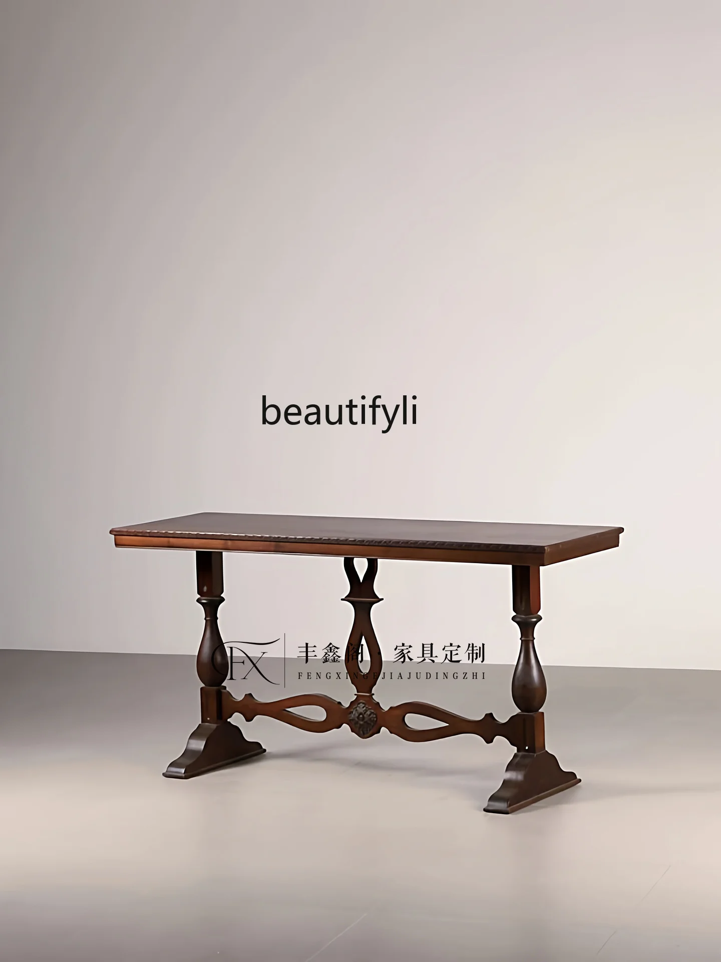European classical Republic of China foyer entrance table retro solid wood long case