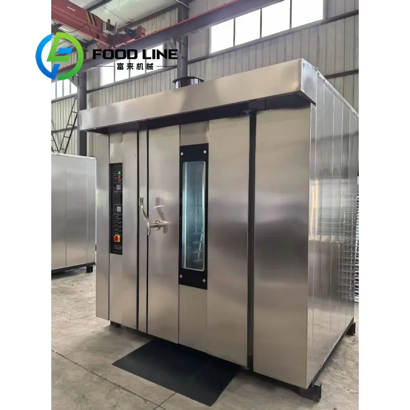 Rotary Oven with Rotating Rack System Steam Injection Function Crispy Crust Bread Factory Production Line In Stock Supply