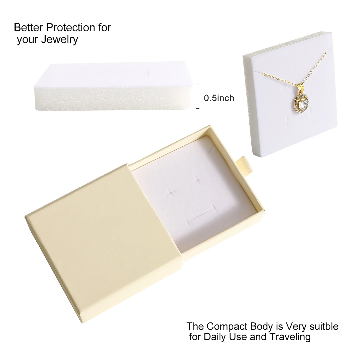 40pcs new kraft paper drawer jewelry packaging box necklace bracelet ring ribbon gift packaging box ready for delivery