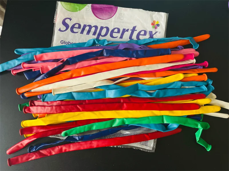 10 Bulk Pack Strip Sempertex 360S Solid Assorted Magic Latex Long Balloons Party Birthday Decoration Festival Kids Favors