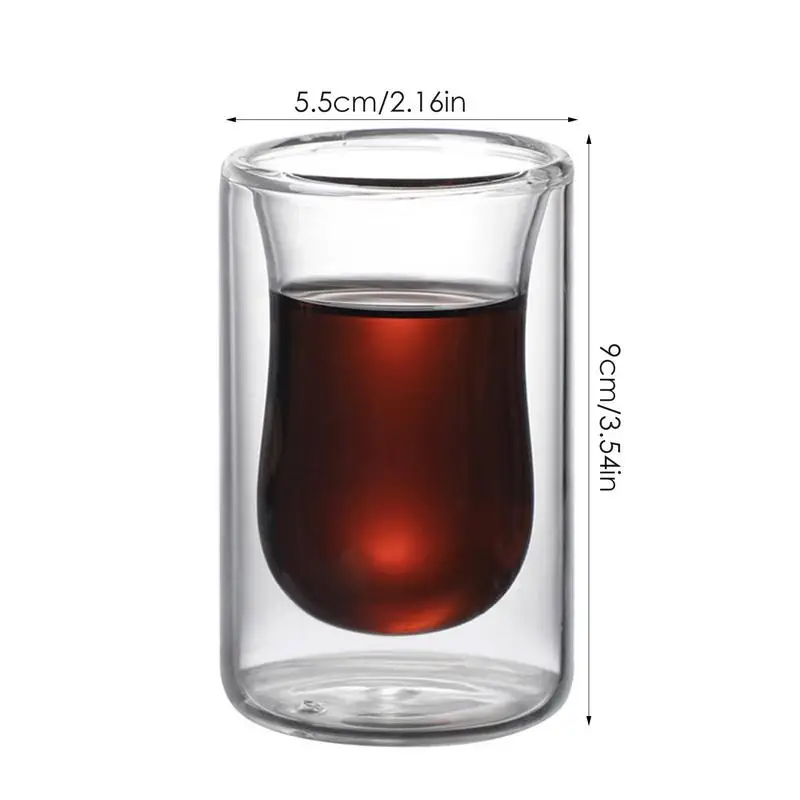 Double Wall Glass Coffee Mugs Clear Borosilicate Glass Mugs Glass Coffee Mugs Insulated Coffee Glass Cappuccino Cups Tea Cups