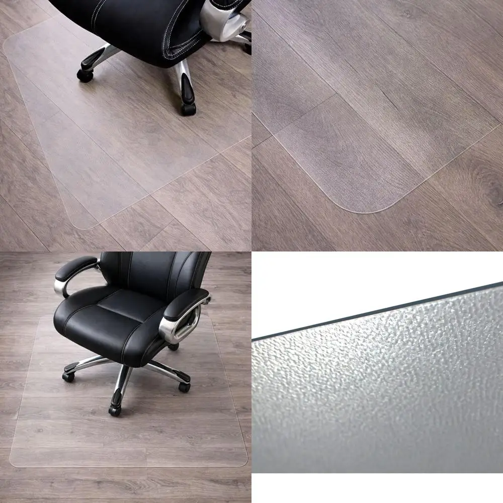 

Heavy-Duty Clear Office Chair Mat for Hardwood Floors, 48 x 51, Multiple Sizes Available