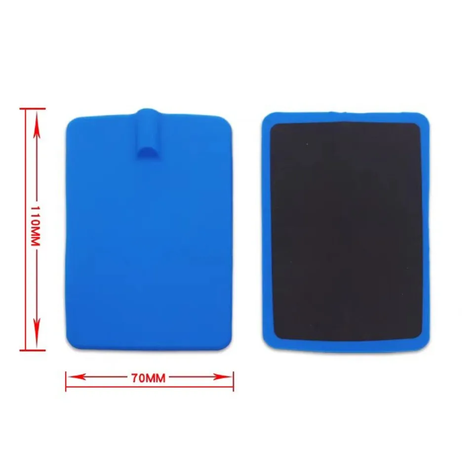 

Blue Reusable Rectangular Electrode Pad Non-gel Carbon Rubber Electrodes, Used for EMS and Dozens of Micro Currents