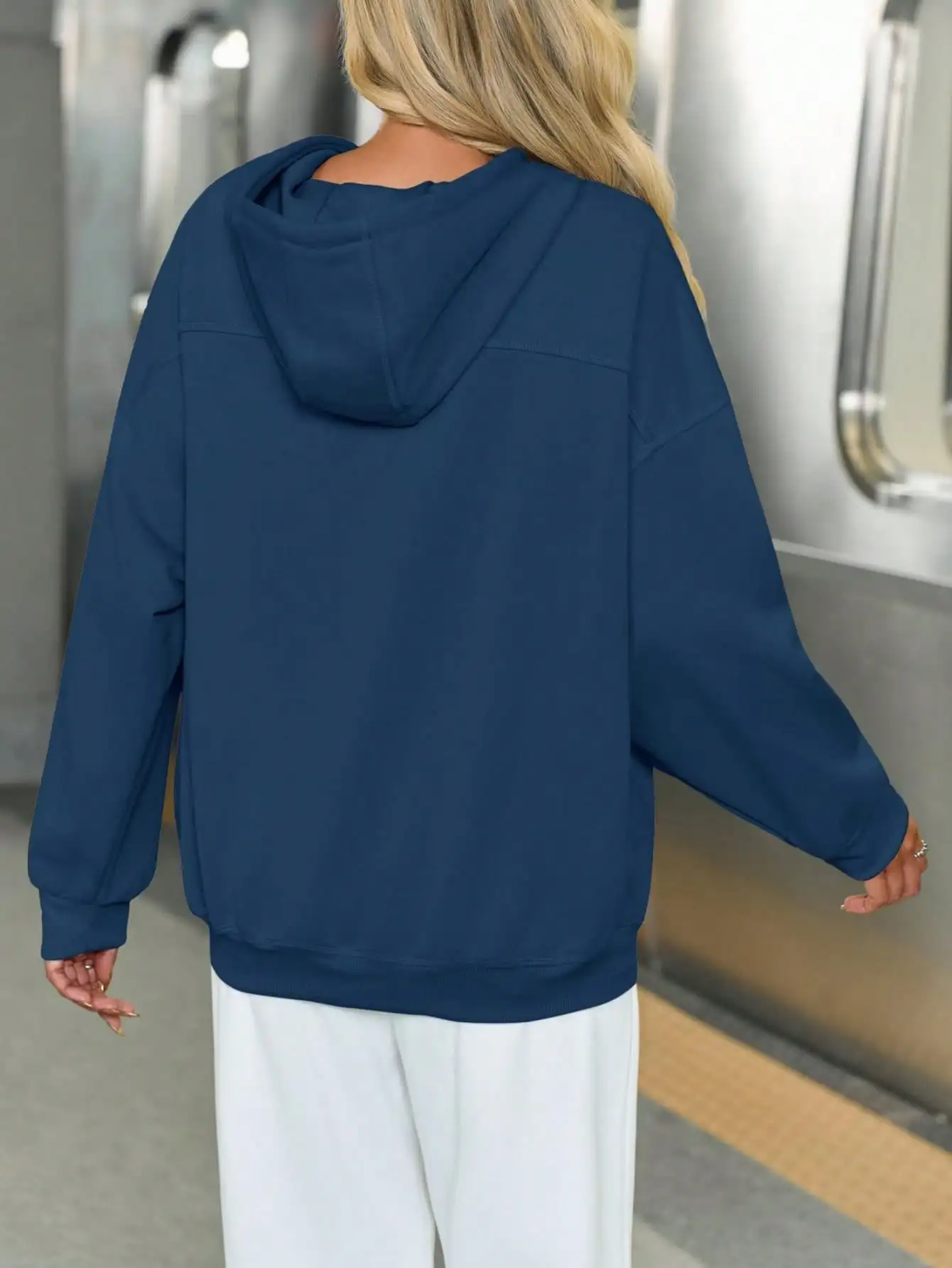 Fisoew Womens Casual Oversized Hoodies Loose Fit Lange Mouw Trekkoord Capuchon Sweatshirts 2025, Herfst Winter Outfits