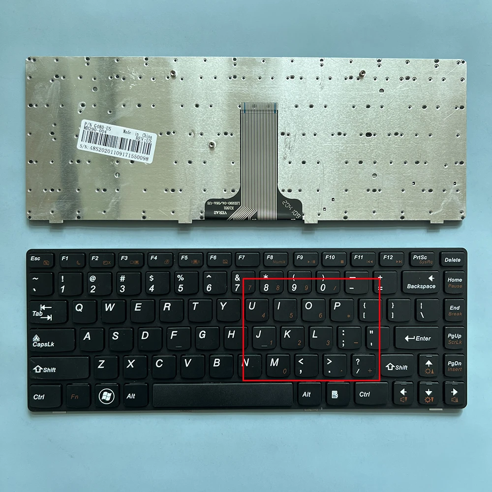 XIN US клавиатура для ноутбука Lenovo IdeaPad G480 G480A G485 G485A G400 G405 G410 G490 Z385 Z480 Z485