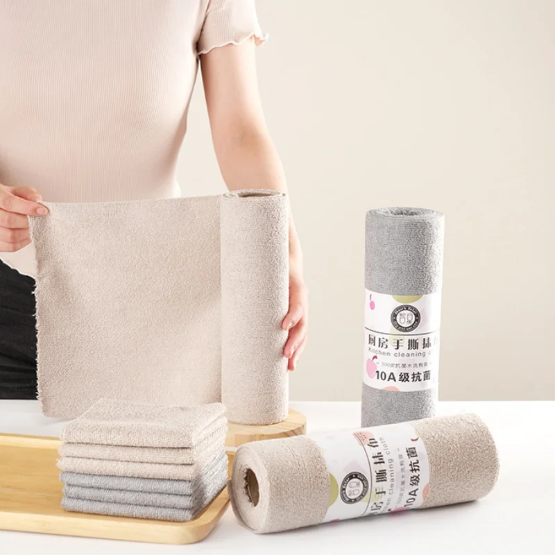 

20PCS/Roll Kitchen Tea Towels Absorbent Lint Free Catering Restaurant Cloth Dish Towels Cleaning Cloth Kitchen Cleaning Towel