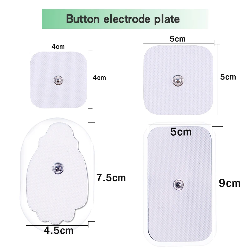 10Pcs/lot 4*4cm Electrode Pads For Tens Acupuncture Physiotherapy Machine Ems Nerve Muscle Stimulator Slimming Massager Patch