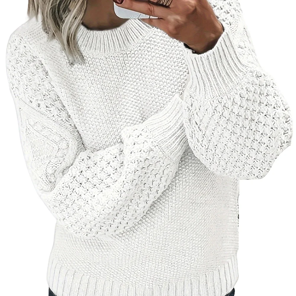 Daily Wear Party Occasion Knitted Casual Sweater Jacquard Pattern Pullover Applicable Gender Female Brand New Item