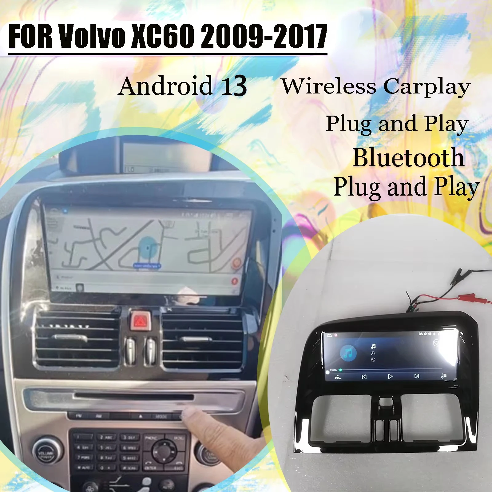 RHD Multimedia Android For Volvo XC60 2009 2010 2011 2012 2013 2014 2015 2016 2017 GPS Navigation Radio Coche Stereo Head Unit