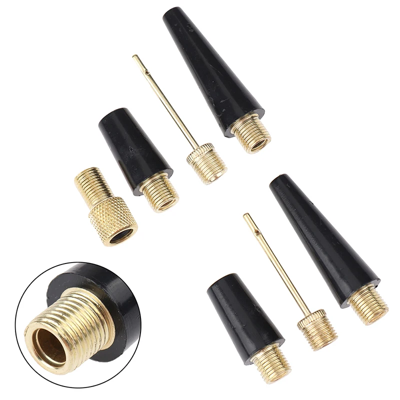 3pcs/set Ball Needle Nozzle Adapter Kit for Basketball Football Bicycle Tire Inflate Pump Parts Accessories