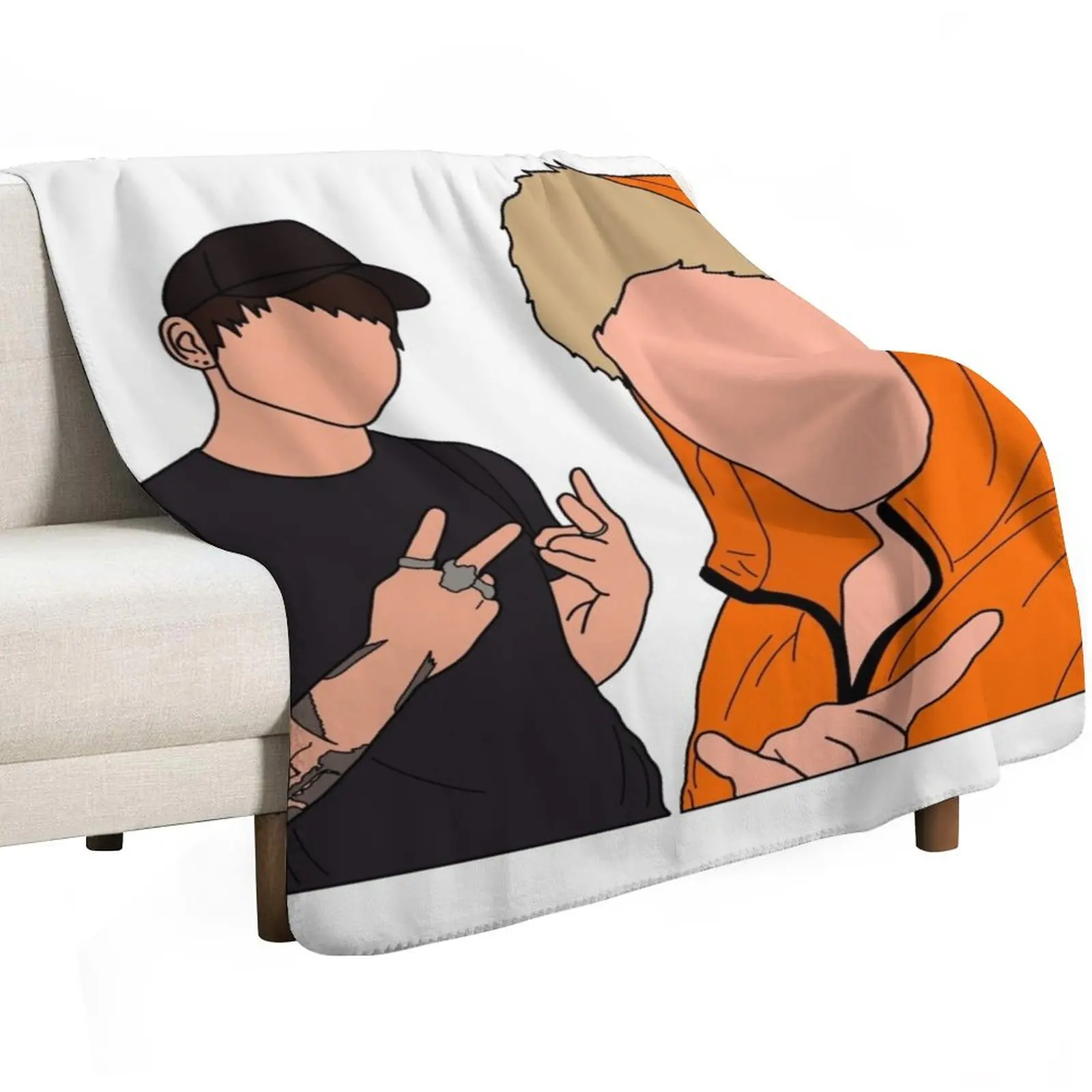 Sam & Colby 2 Throw Blanket Picnic Nap Soft Giant Sofa Extra Large Throw Hairy Blankets