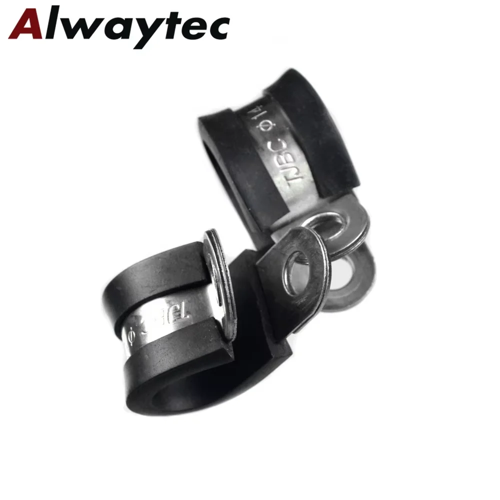 

20-36mm Stainless Steel strip clamp and strip type rubber band suspension clamp R fixed car cable clamp