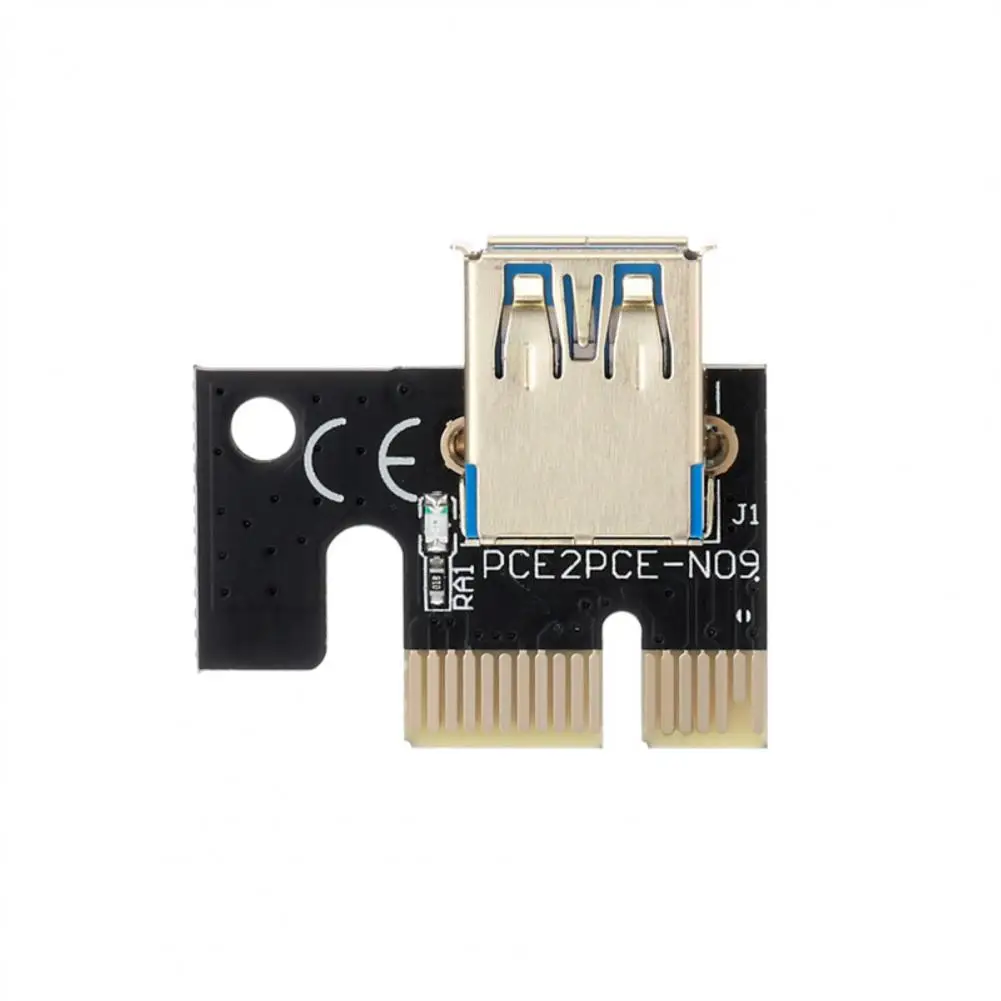 Tarjeta adaptadora PCI-E eficiente, tarjeta elevadora PCI-E 1X a 16X SATA
