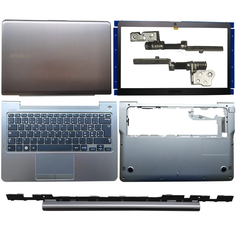 

NEW Laptop LCD Back Cover/Front Bezel/Hinges/Hinges Cover/Palmrest/Bottom Case For Samsung NP530U3C 530U3B 535U3C 532U3C 535U3B