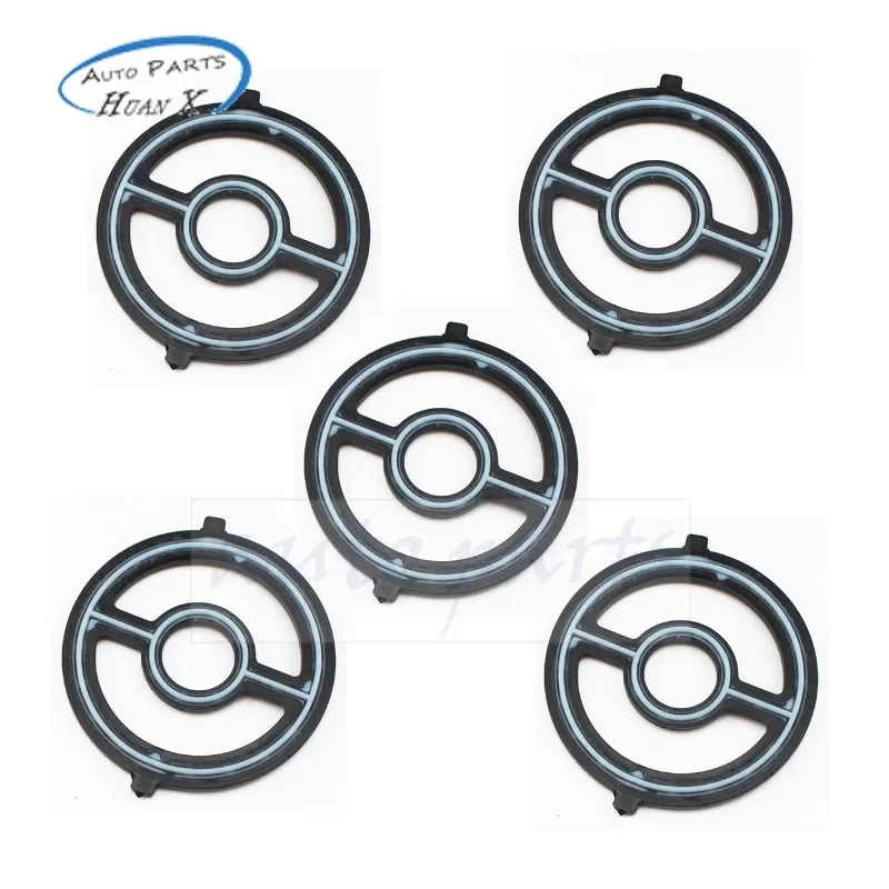 5pcs/10pcs LF02-14-700 1S7Z6A642AAA Engine Oil Cooler Seal Gasket for Mazda SPEED 6 CX7 2.0L 2.3L 2 Ford Mondeo LF0214700