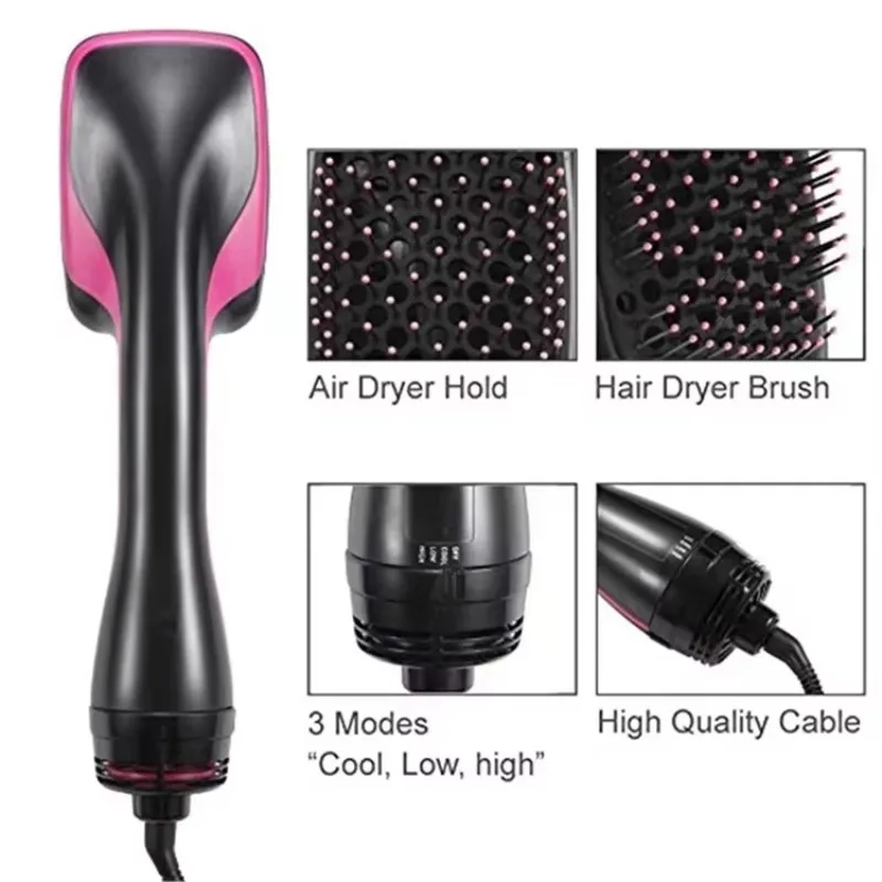 Hot Sale Hot Air Comb Hair Dryer Brush Electric Hair Blower Professional Hot Air Comb Styling Tool