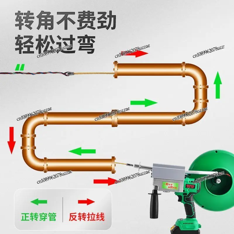 Lithium Battery Threading Machine, Automatic Threading Device, Automatic Electrician, Universal Steel Wire,threading Cable