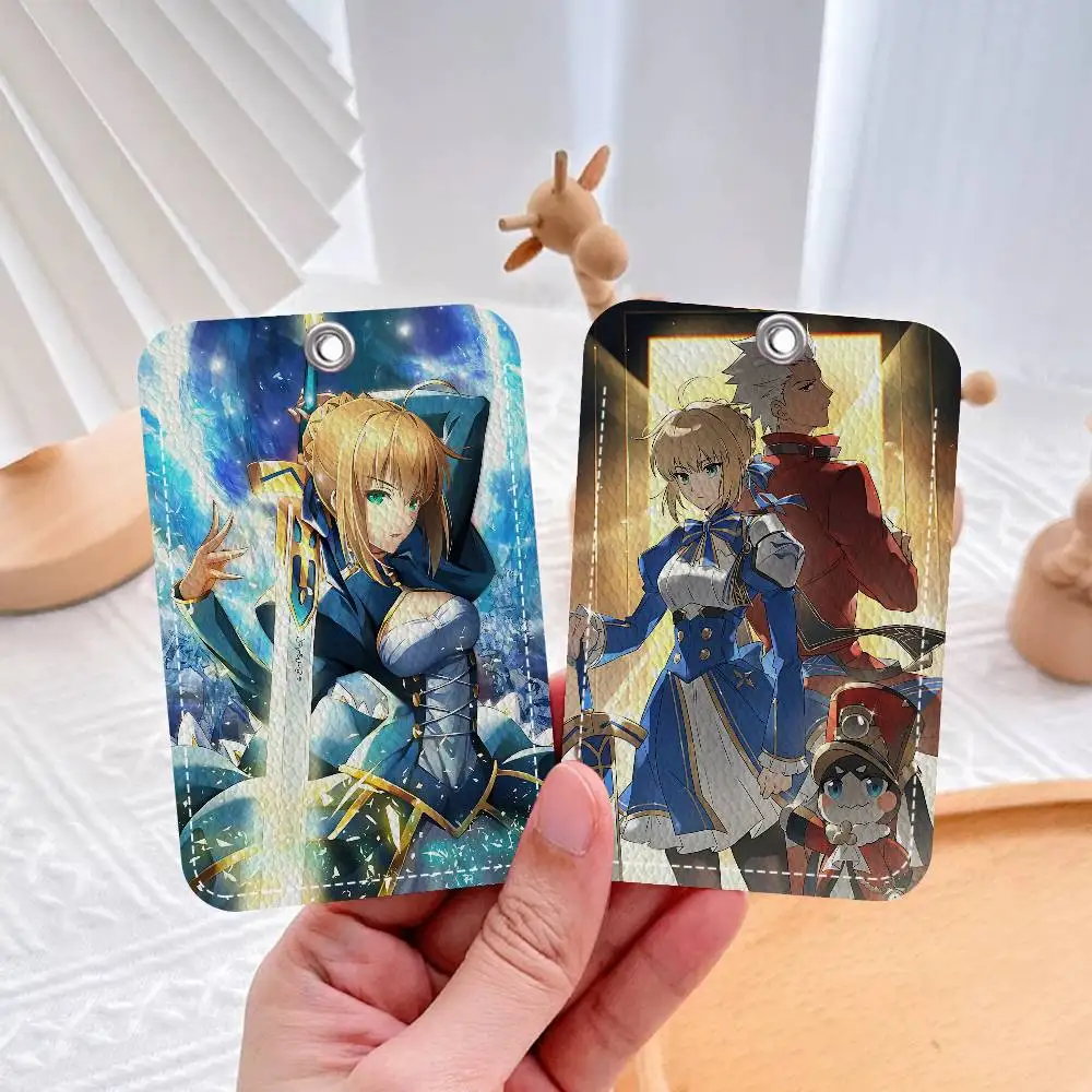 

Classic Anime F-fate-E Cute Cartoon Inteated Elevator Card Acc Control Card Keychain Protective Cover Gift Keychain