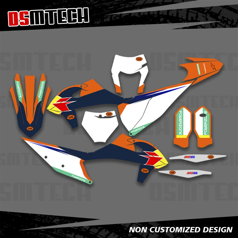 

DSMTECH для KTM SX SXF XC XCF 250 300 350 450 2019 2020 2021 2022 EXC EXCF XCW 2020 2021 2022 2023 Графические наклейки Наклейки 006