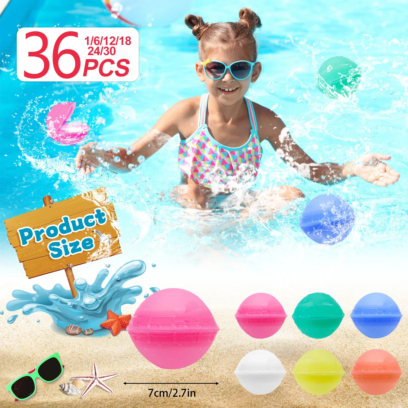 

Многоразовые водяные шары, быстрозаполняющие герметичные водяные бомбы для летнего активного отдыха, детей и взрослых, вечеринки у бассейна, пляжные игрушки, подарки