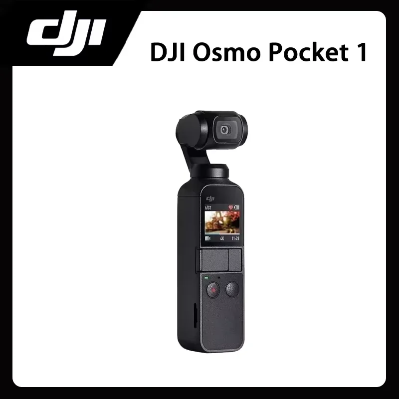 Original DJI Osmo Pocket 1 Handheld Gimbal 12MP Camera 3 Axis Stabilized HD Recording Support MicroSD for Outdoor Shooting