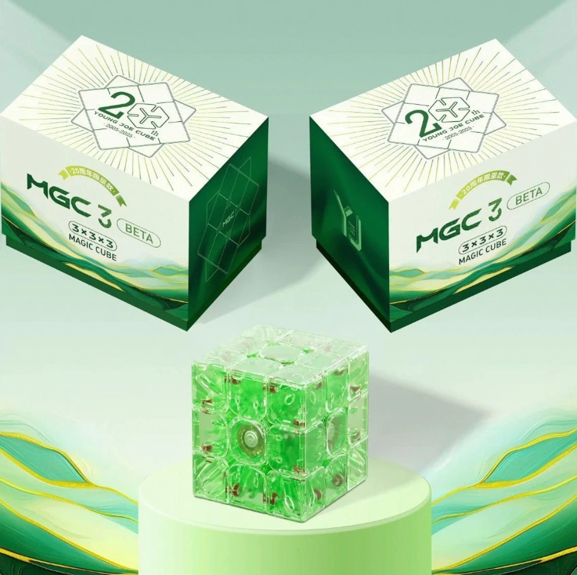YG MGC3 Beta Cube Limited Edition 3x3 Maglev Cube Full Positioning Edition Transparent Lemon Cherry Blossom Powder