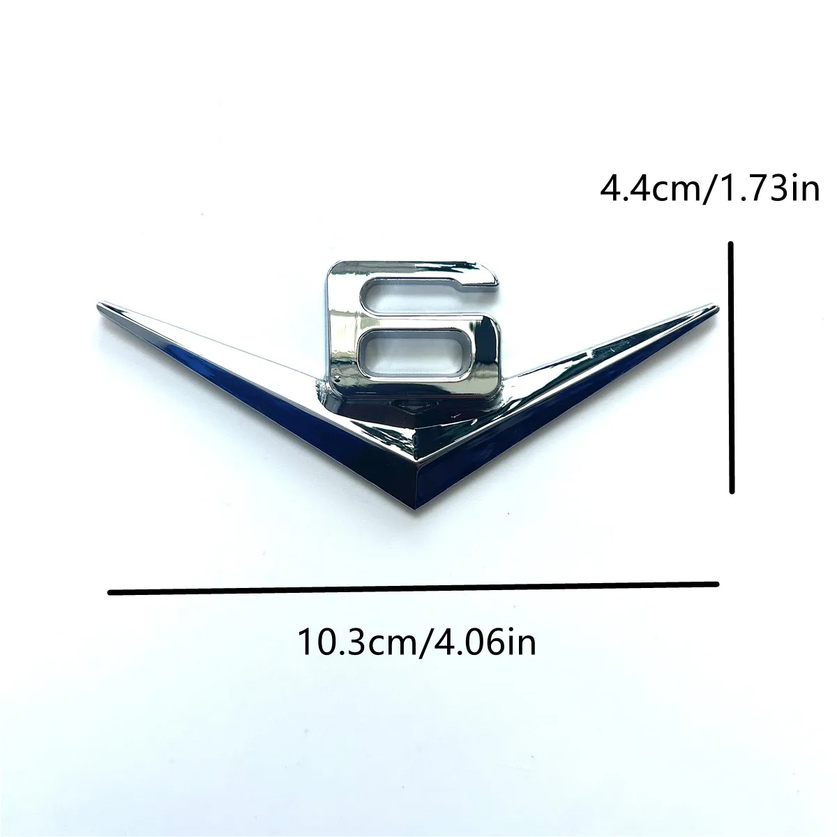 

Metal V6 V8 Car Emblem Suitable for Body Trunk Tail Side Car Sticker Decal Decorative Accessories for Car Truck SUV Etc.